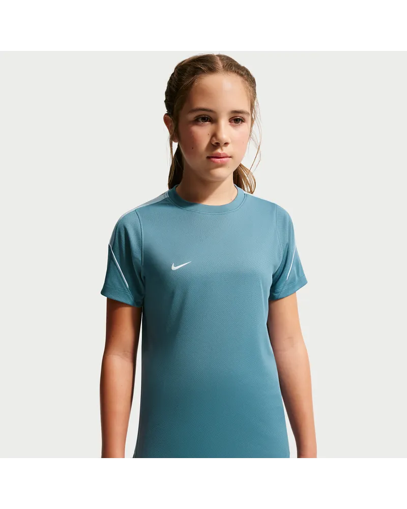 Nike Strike Dri-FIT Kurzarm-Fußballoberteil (ältere Kinder) - Blau Blau