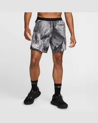 Nike Trail Stride Dri-FIT-Laufshorts mit integriertem Slip (ca. 18 cm) (Herren) - Grau Grau