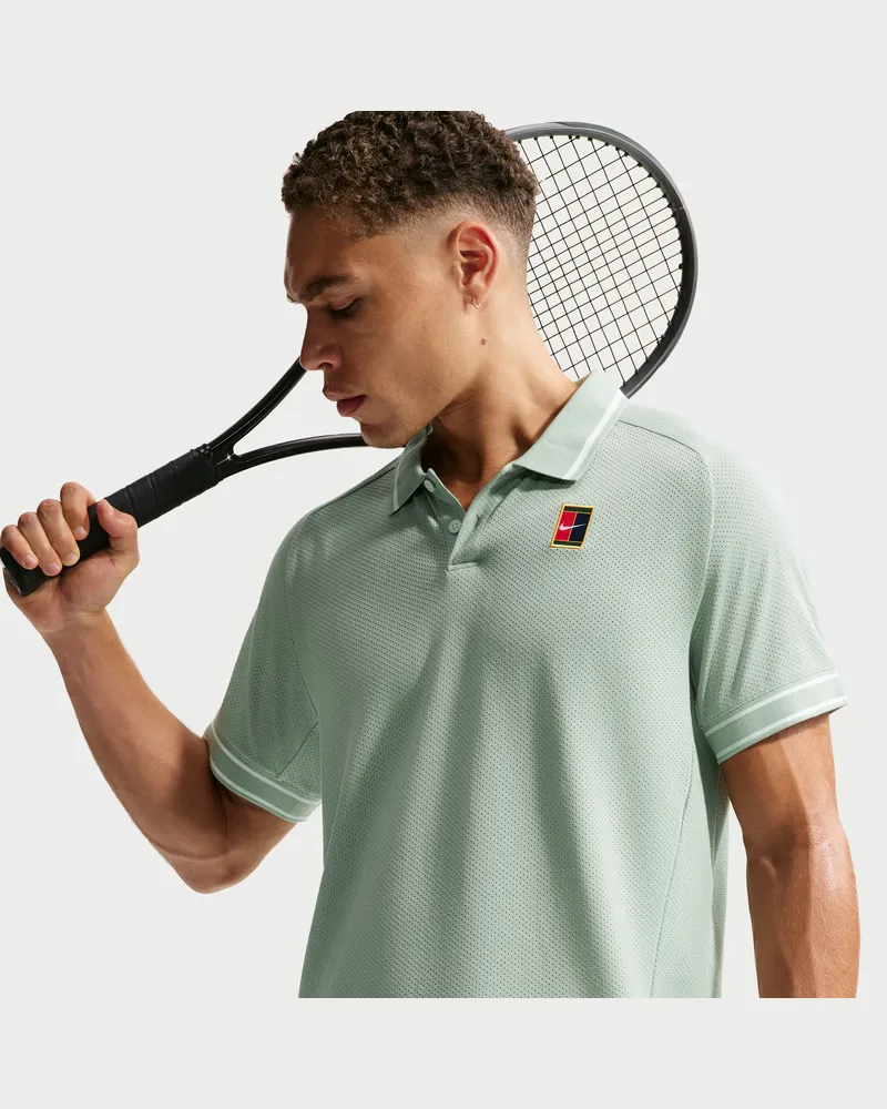 Nike Court Heritage Herren-Tennis-Poloshirt - Grün Grün