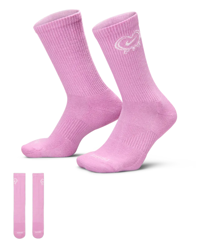 Nike Everyday Plus gepolsterte Crew-Socken (1 Paar) - Lila Lila