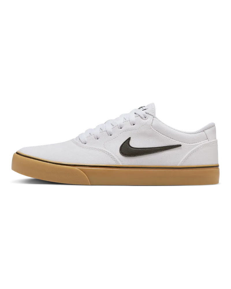 Nike SB Chron 2 Canvas Skateboardschuh - Weiß Weiß