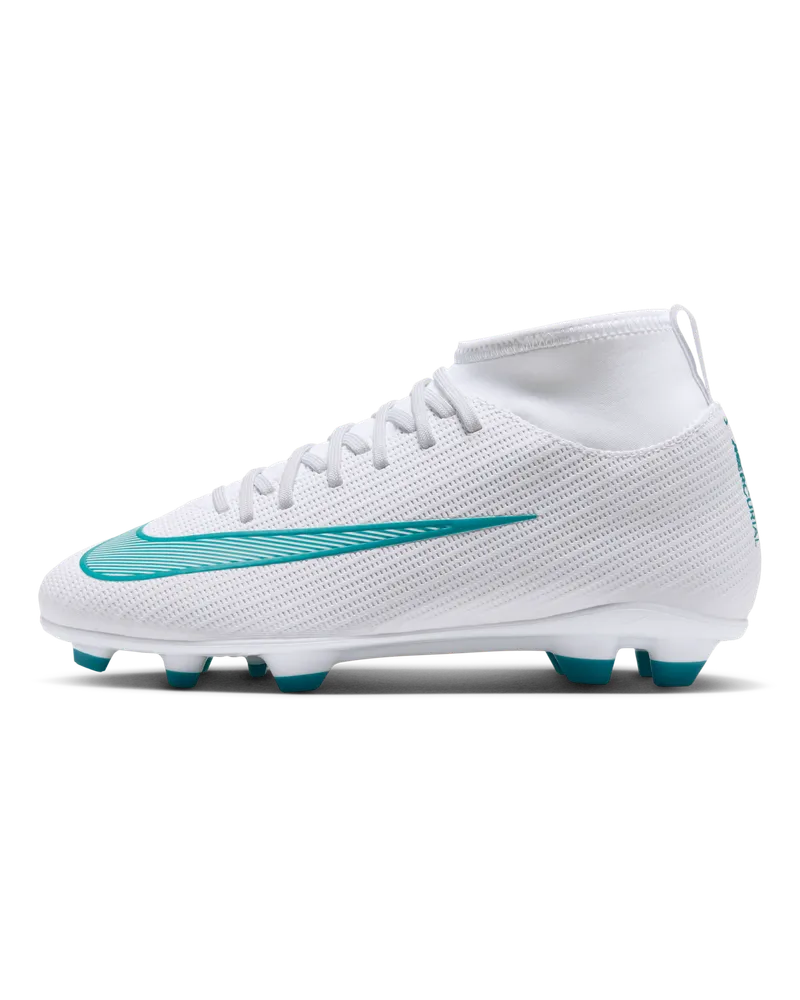 Nike Jr. Mercurial Superfly 11 Club High-Top-Fußballschuh für verschiedene Böden (ältere Kinder) - Weiß Weiß