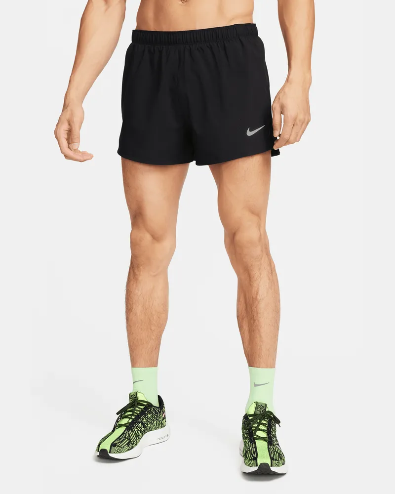 Nike Fast Dri-FIT-Laufshorts mit Innenslip für Herren (ca. 7,6 cm) - Schwarz Schwarz