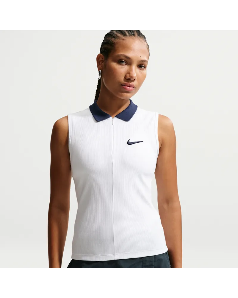 Nike figurbetontes Damen-Tanktop - Weiß Weiß