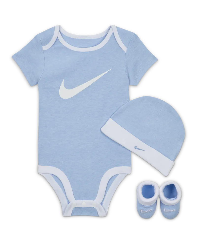 Nike Swoosh 3-teiliges Box-Set (Babys) - Blau Blau