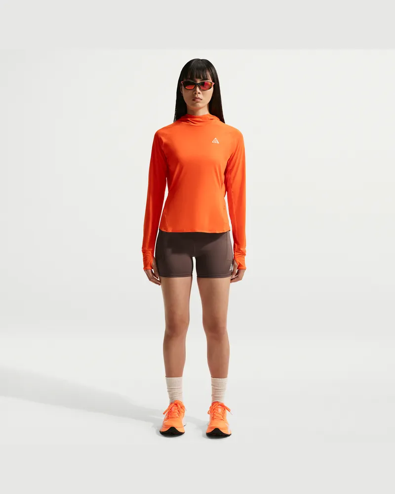 Nike ACG Dri-FIT Trail-Laufshorts mit hohem Bund (ca. 10 cm) für Damen - Braun Braun