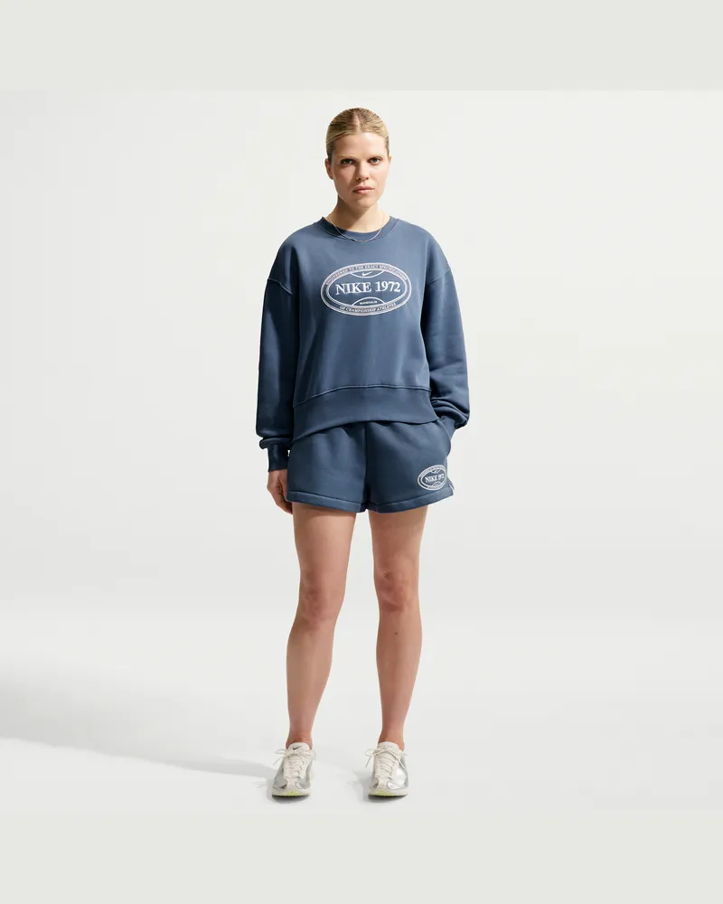 Nike Fleece-Shorts für Damen - Blau Blau