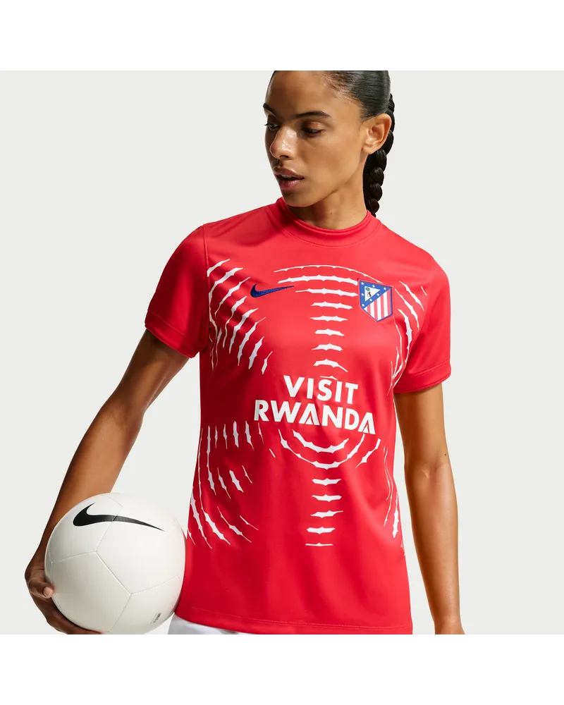 Nike Atlético Madrid Home  Dri-FIT Pre-Match-Fußballoberteil (Damen) - Rot Rot