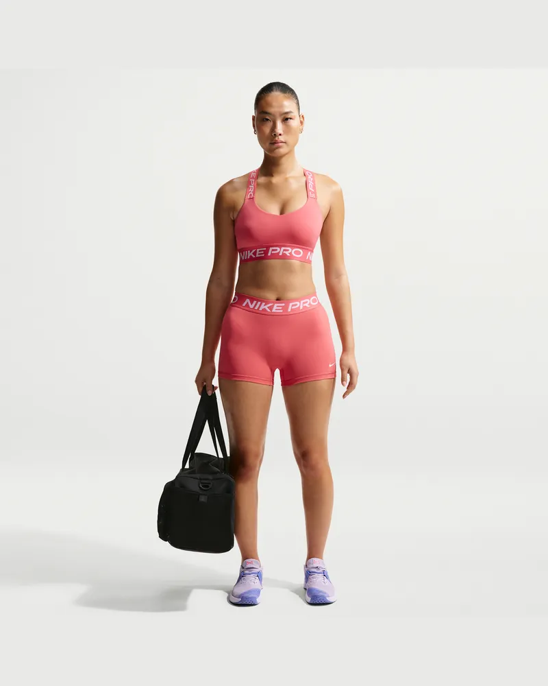 Nike Pro Grafik Bike-Shorts mit mittelhohem Bund (Damen, ca. 7,5 cm) - Pink Pink