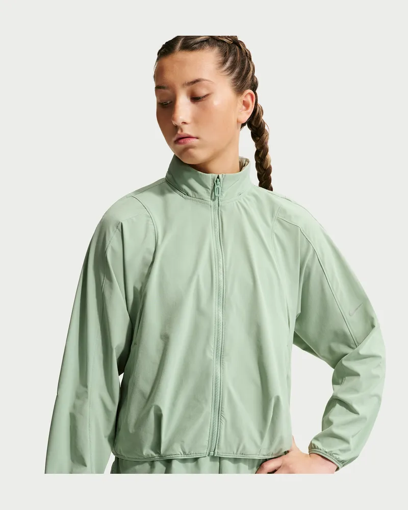Nike MAVN wasserabweisende Webjacke mit UV-Schutz für Mädchen - Grün Grün