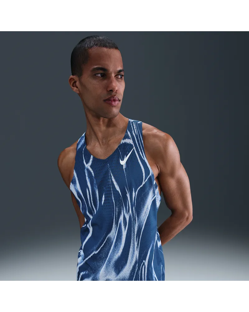 Nike AeroSwift Dri-FIT ADV Lauf-Singlet (Herren) - Blau Blau