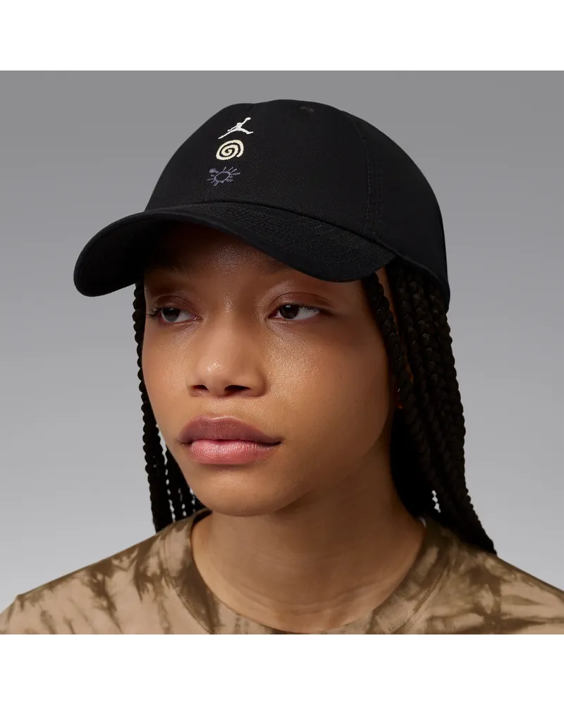 Jordan Club verstellbare Festival-Cap - Schwarz Schwarz