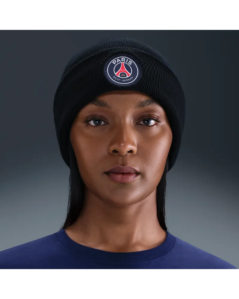 Nike Paris Saint-Germain Peak Beanie - Schwarz Schwarz