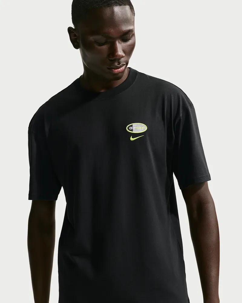 Nike Air Max 95 Herren-Kurzarm-T-Shirt - Schwarz Schwarz