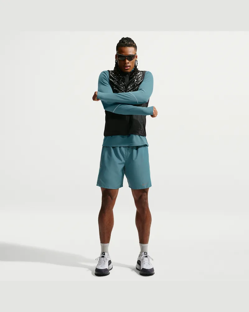 Nike Miler Dri-FIT 2-in-1-Laufshorts (Herren, ca. 18 cm) - Blau Blau