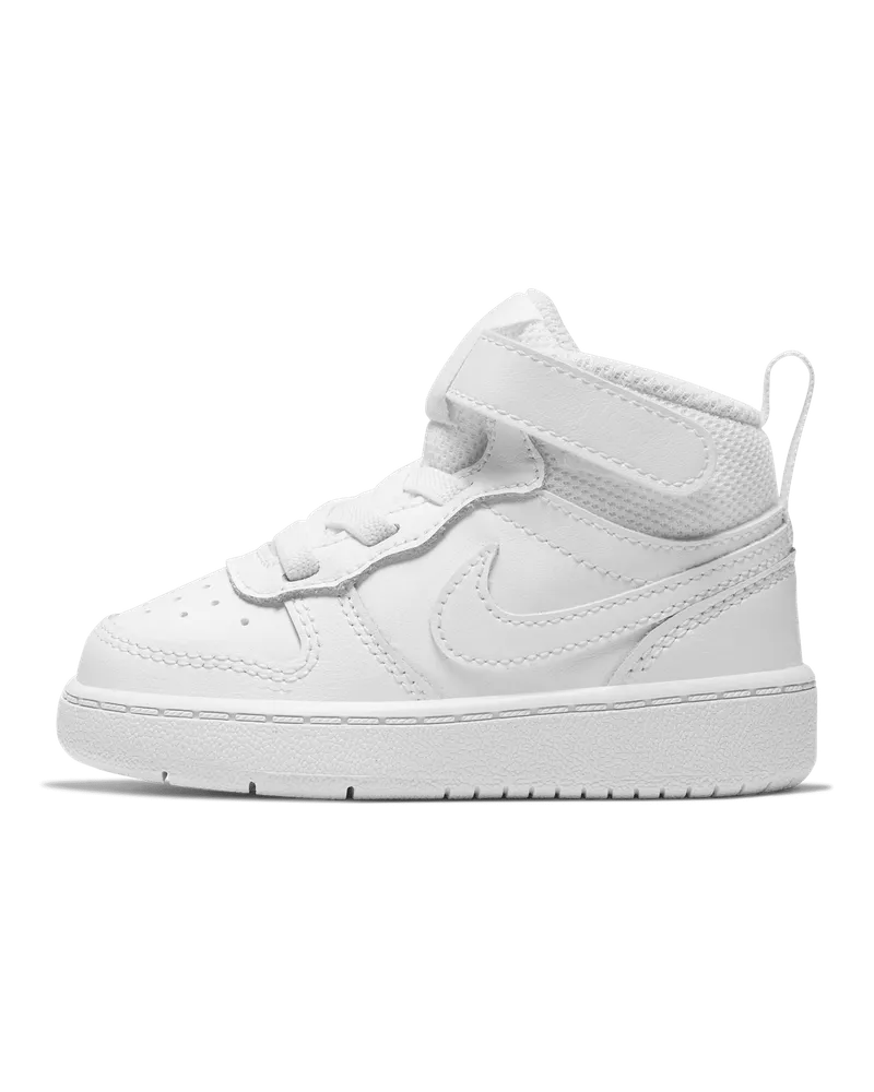 Nike Court Borough Mid 2 Schuh für Babys und Kleinkinder - Weiß Weiß