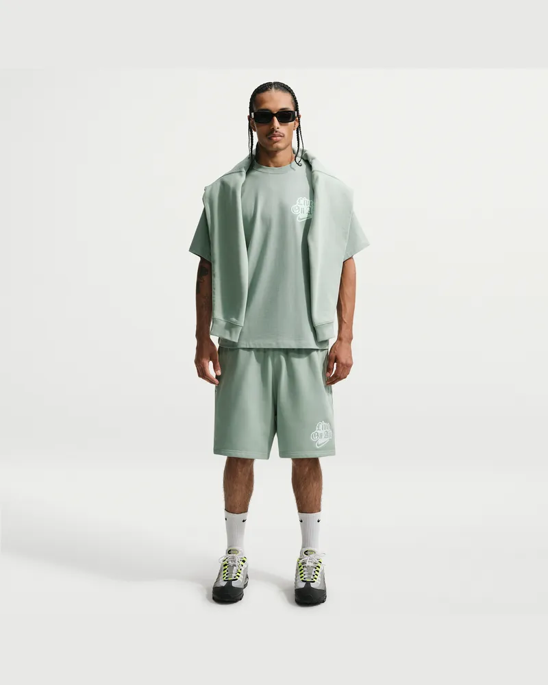 Nike Solo Swoosh Fleece-Shorts für Herren - Grün Grün