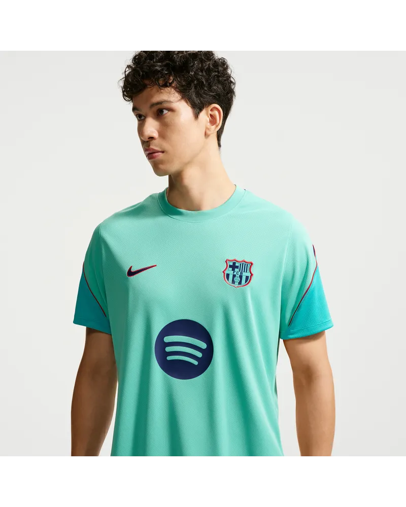 Nike FC Barcelona Strike Third  Football Dri-FIT Kurzarmshirt (Herren) - Grün Grün