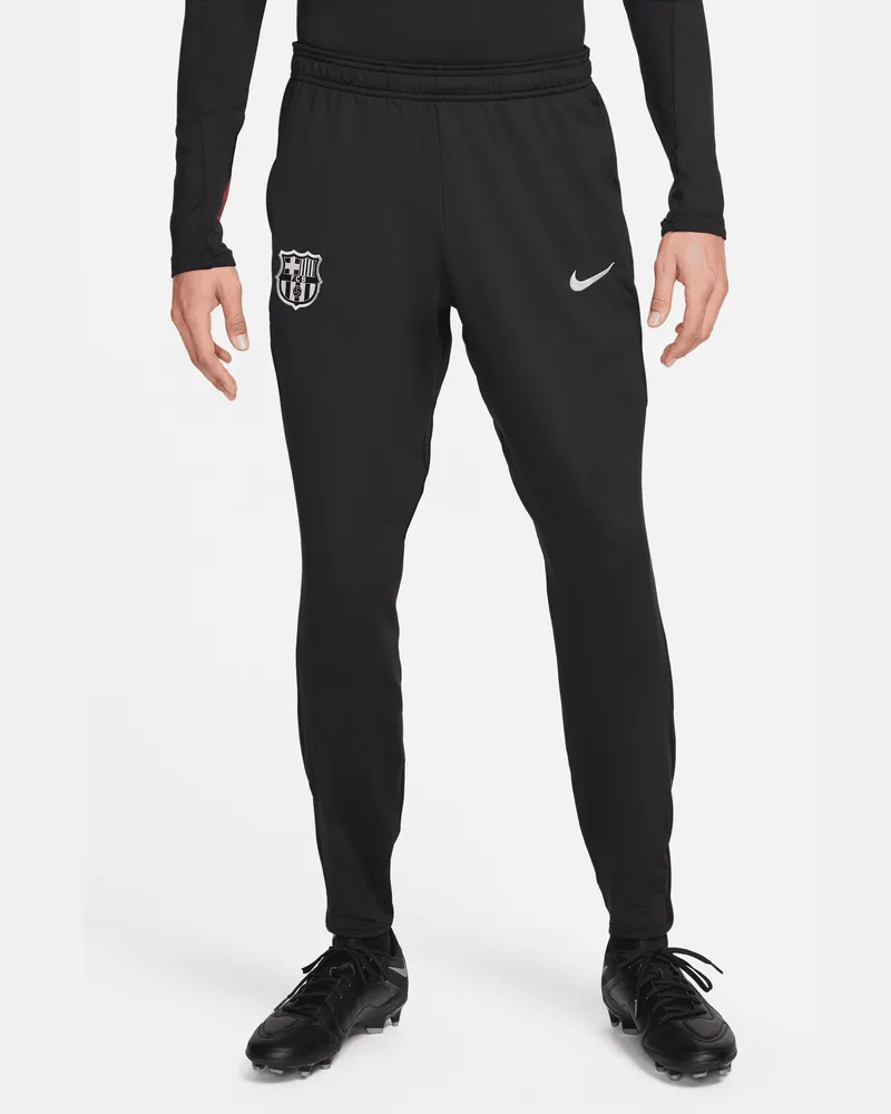 Nike FC Barcelona Strike  Dri-FIT Strick-Fußballhose (Herren) - Schwarz Schwarz