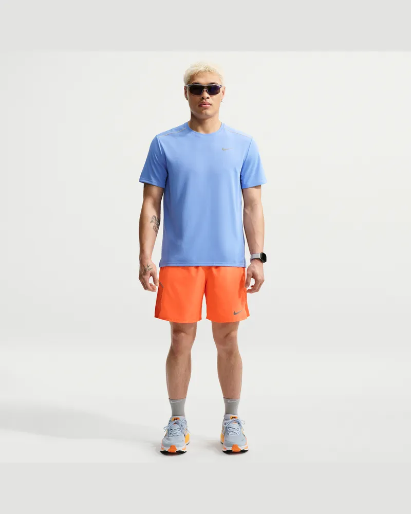 Nike Miler Dri-FIT 2-in-1-Laufshorts (Herren, ca. 18 cm) - Orange Orange