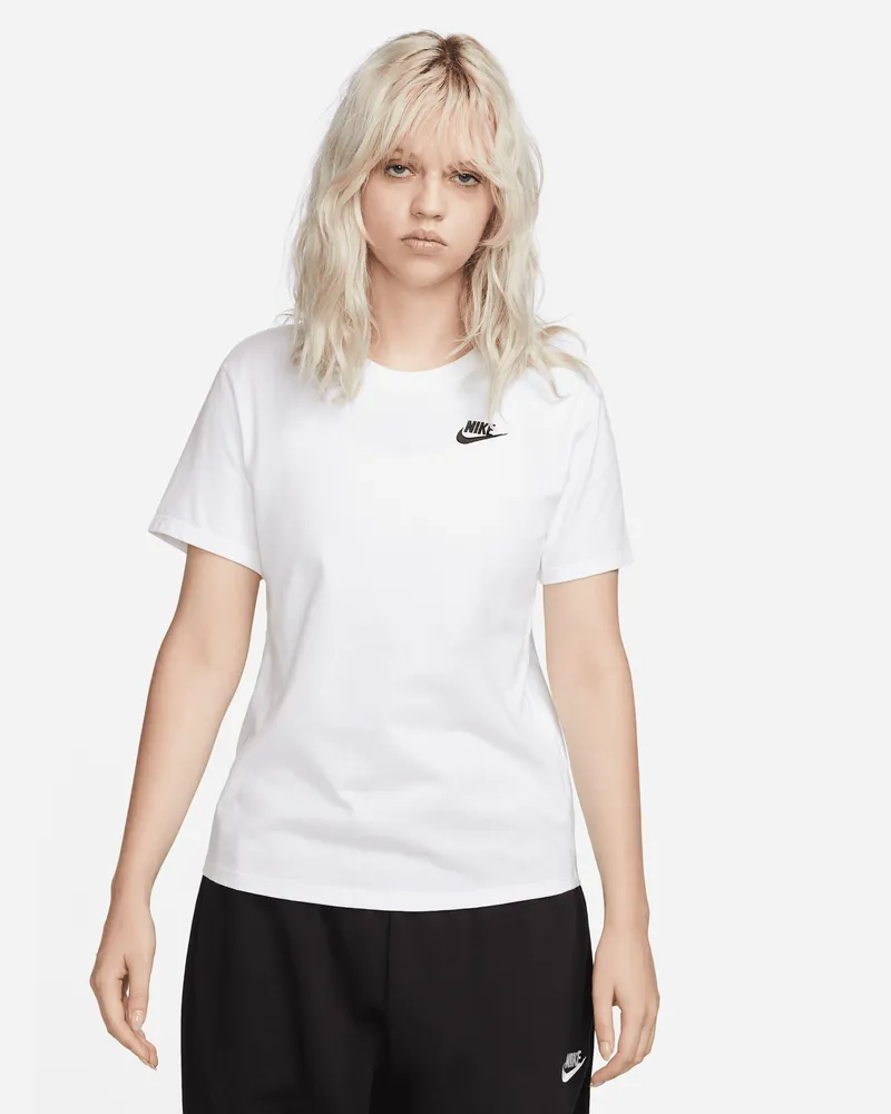 Nike Sportswear Club Essentials Damen-T-Shirt - Weiß Weiß