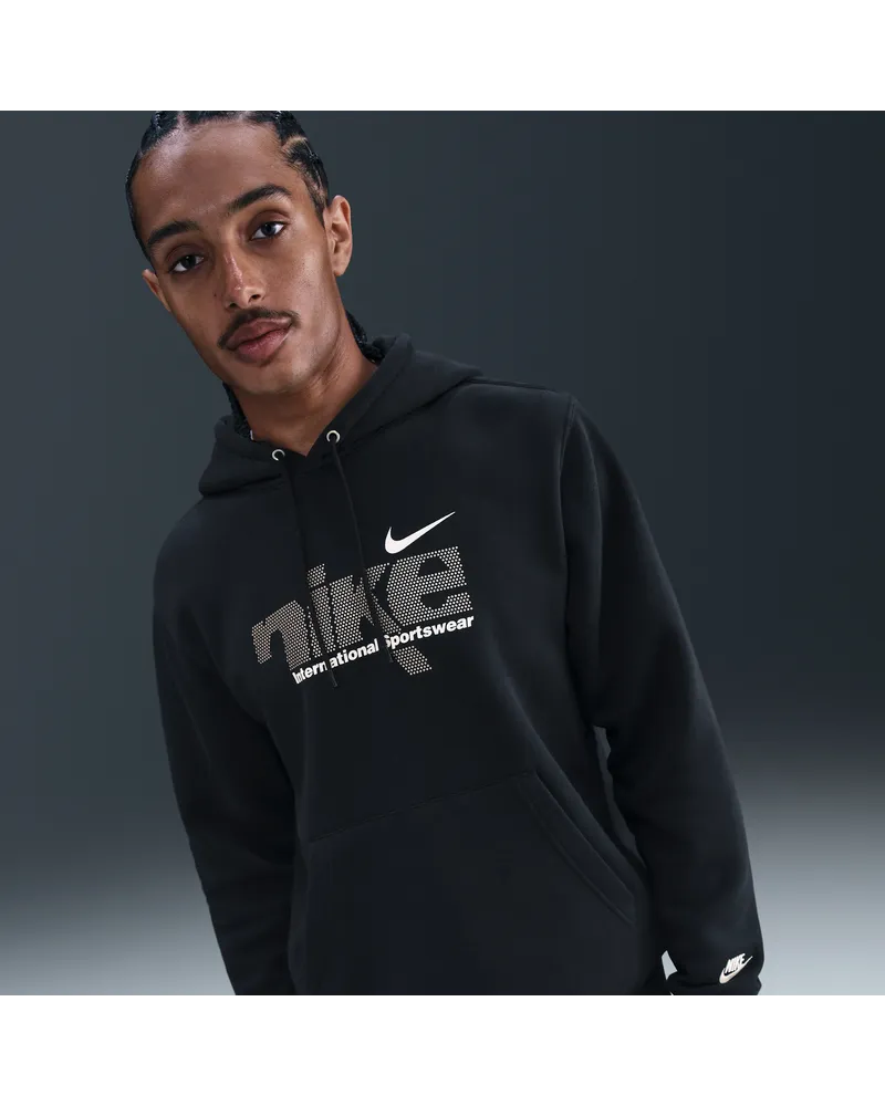 Nike Club Fleece-Hoodie für Herren - Schwarz Schwarz