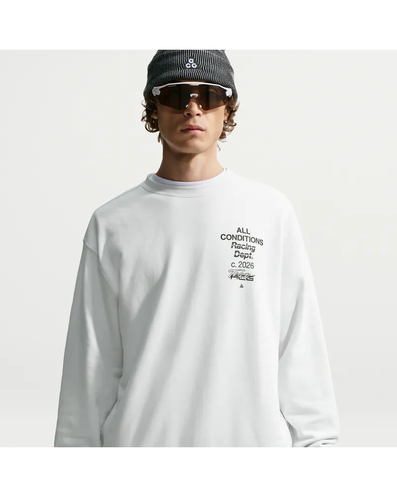 Nike ACG "Tuff Fleece" Dri-FIT Sweatshirt (Herren) - Weiß Weiß