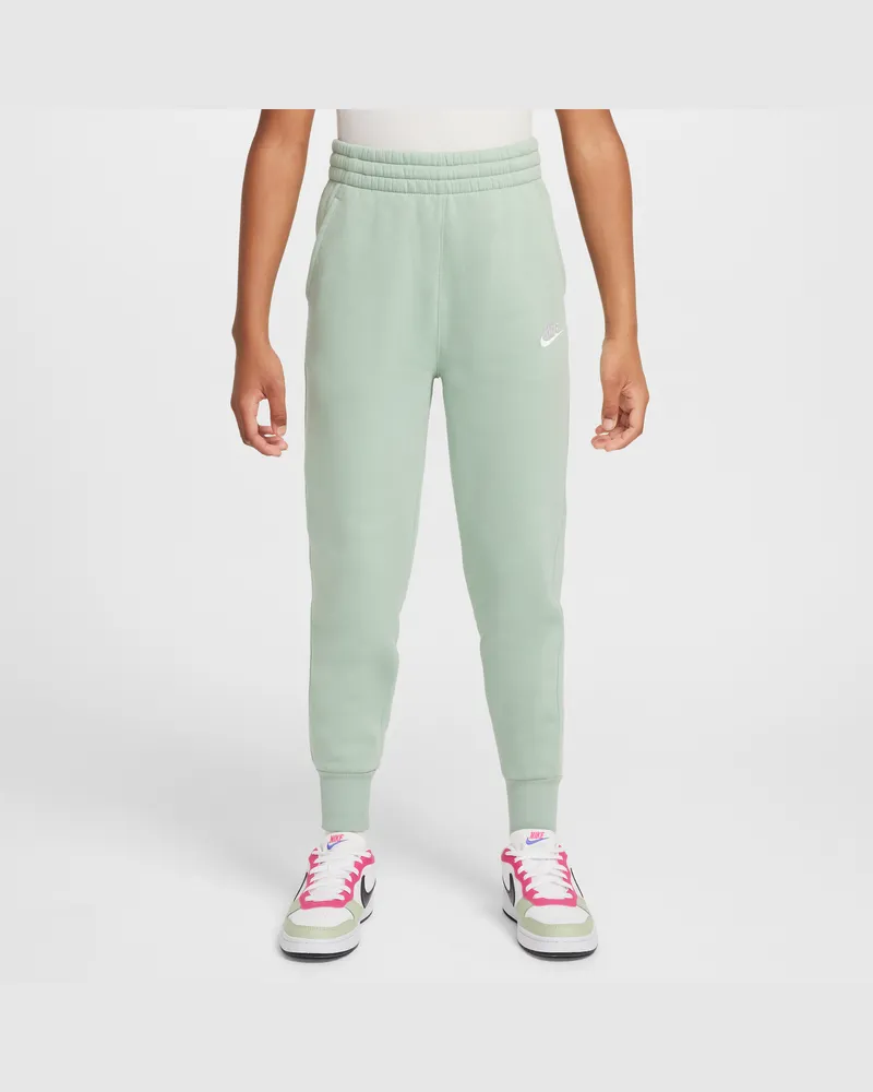 Nike Sportswear Club Fleece passgenaue Hose mit hohem Taillenbund für ältere Kinder (Mädchen) - Grün Grün