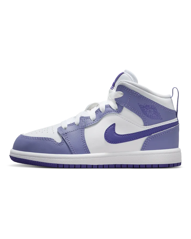 Jordan 1 Mid Schuh für jüngere Kinder - Lila Lila