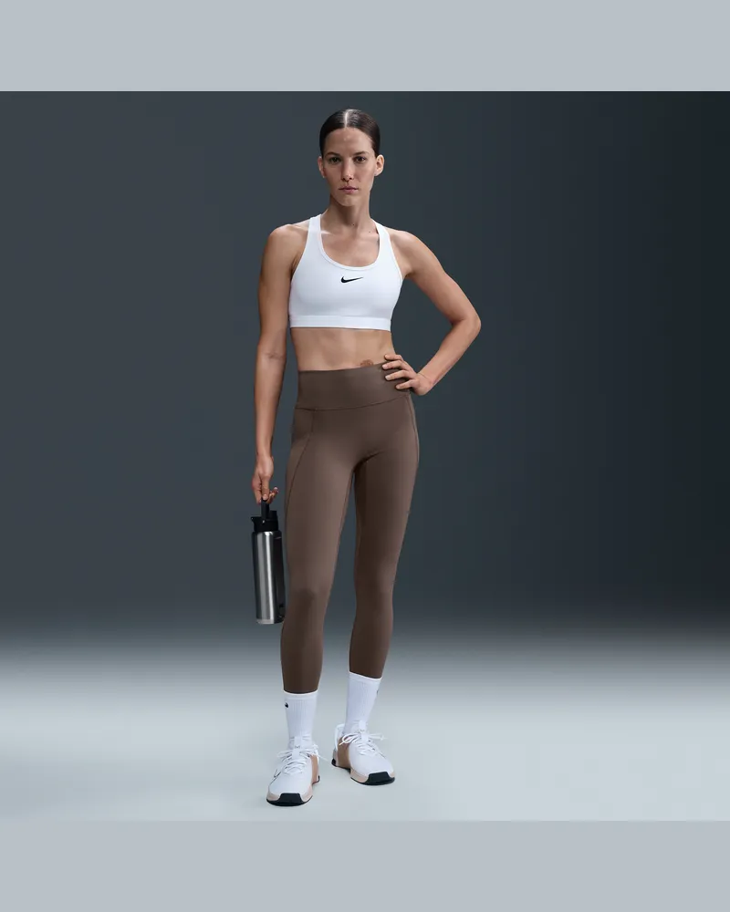 Nike Universa Leggings in voller Länge mit hohem Bund und ohne Frontnaht (Damen) - Braun Braun
