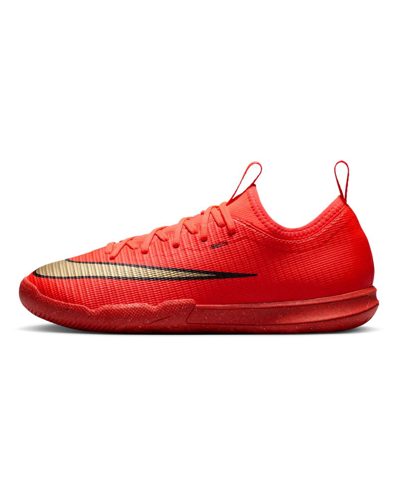 Nike Jr. Mercurial Vapor 17 Academy Low-Top-Fußballschuh für Hallen- und Hartplätze (ältere Kinder) - Rot Rot