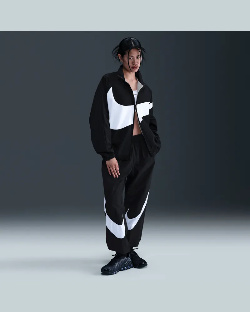 Nike Jogginghose mit mittelhohem Bund (Damen) - Schwarz Schwarz