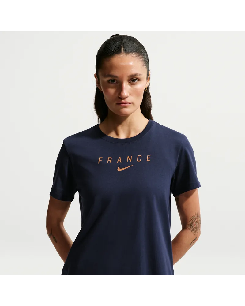 Nike FFF  Fußball-T-Shirt (Damen) - Blau Blau