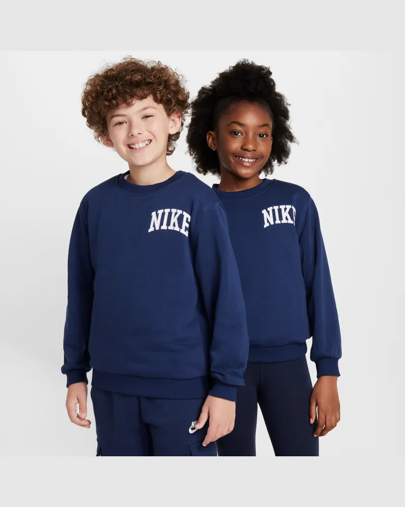 Nike Club Sweatshirt aus French Terry mit Rundhalsausschnitt (ältere Kinder) - Blau Blau