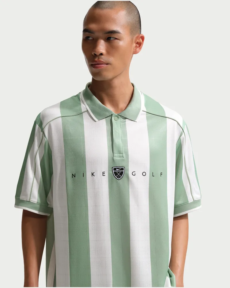 Nike Fairway Fresh Dri-FIT Golf-Kurzarm-Poloshirt in weiter Passform (Herren) - Grün Grün