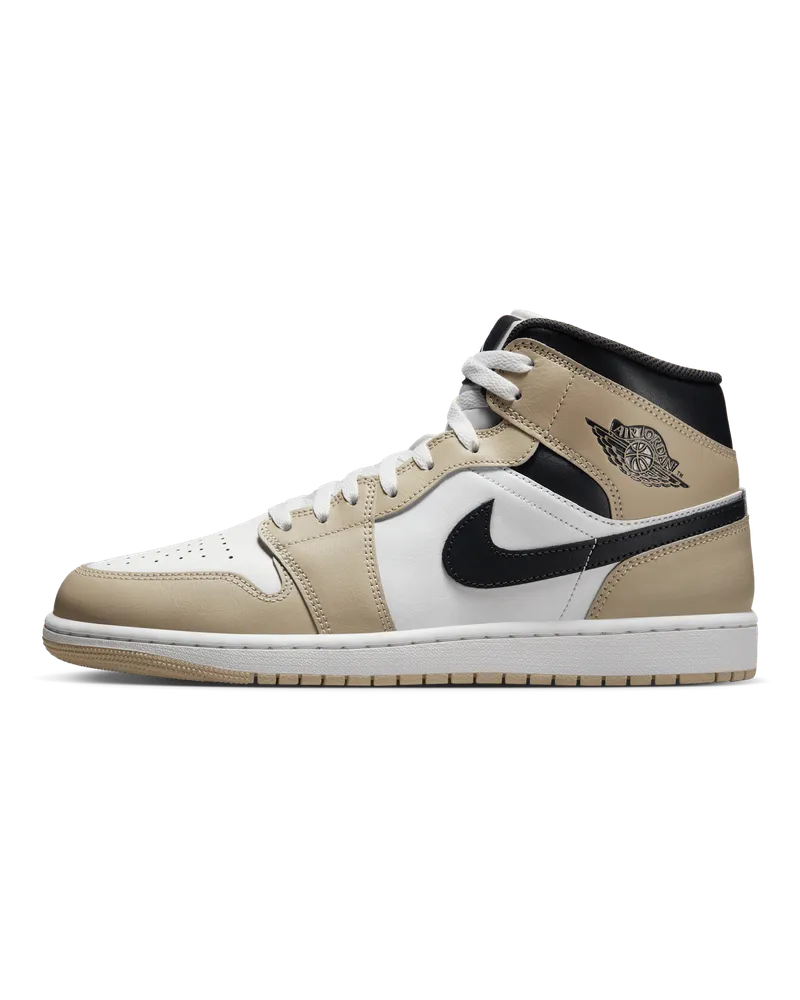 Jordan Air  1 Mid Herrenschuh - Weiß Weiß