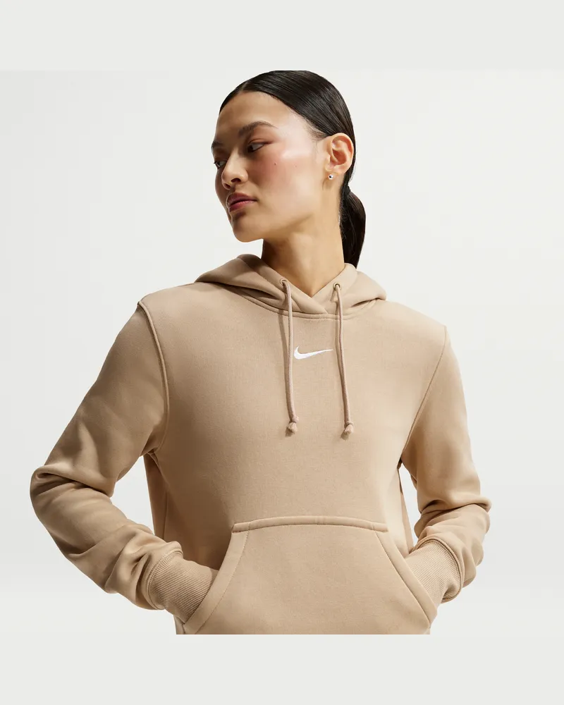 Nike Phoenix Fleece Hoodie für Damen - Braun Braun
