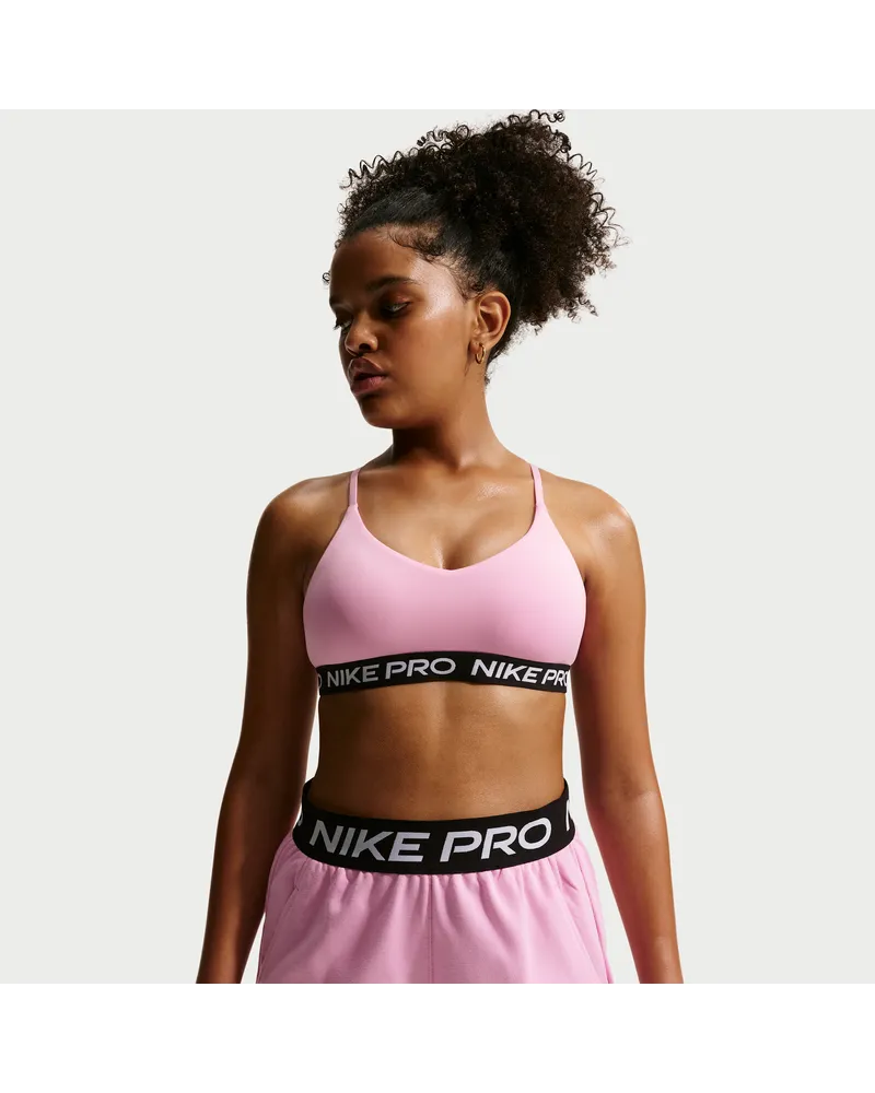 Nike Pro Indy Sport-BH (ältere Kinder, Mädchen) - Pink Pink