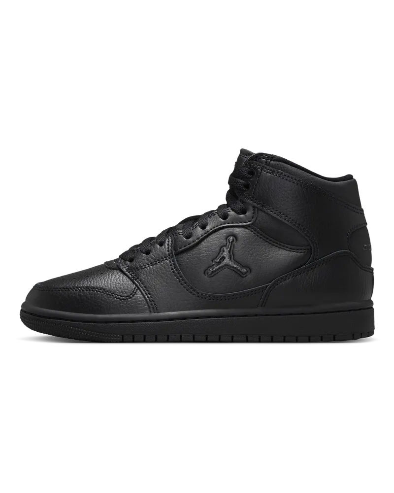 Jordan Court Connect Mid-Schuh (ältere Kinder) - Schwarz Schwarz