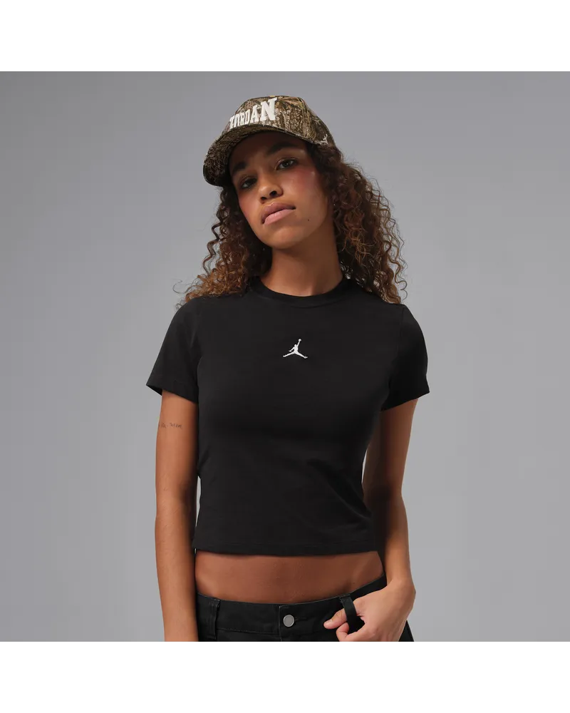 Jordan Essentials Damen-T-Shirt - Schwarz Schwarz