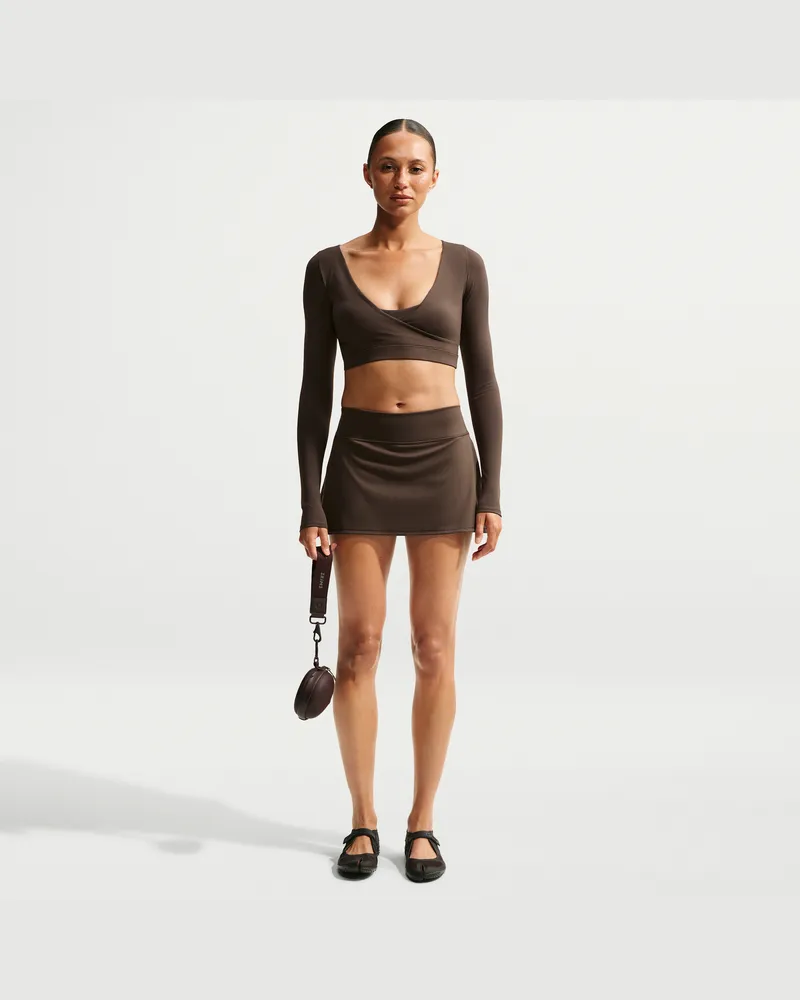 Nike SKIMS Matte Skort (Damen) - Braun Braun
