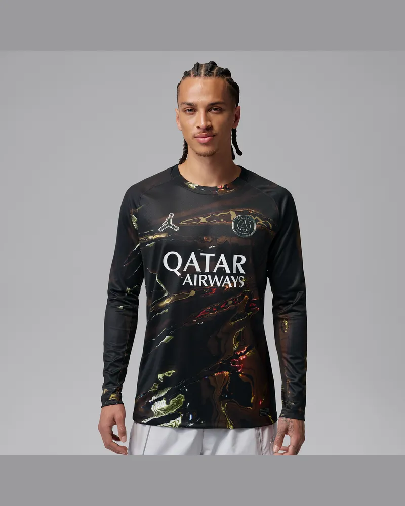 Jordan Paris Saint-Germain 2026 Stadium Night Edition  Dri-FIT Replika-Fußball-Longsleeve (Herren) - Schwarz Schwarz