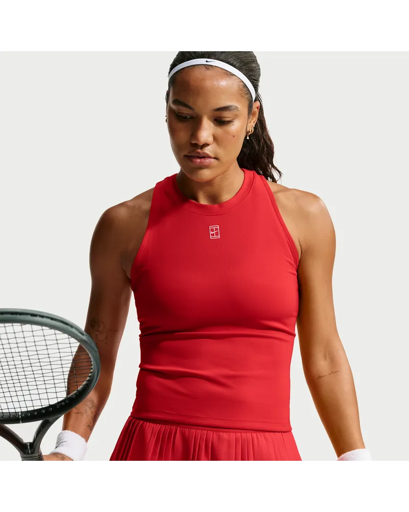 Nike Court Advantage Dri-FIT Tennis-Tanktop für Damen - Rot Rot