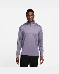 Nike Victory Dri-FIT Golfoberteil mit Halbreißverschluss für Herren - Lila Lila