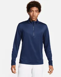 Nike Victory Dri-FIT Golfoberteil mit Halbreißverschluss für Herren - Blau Blau