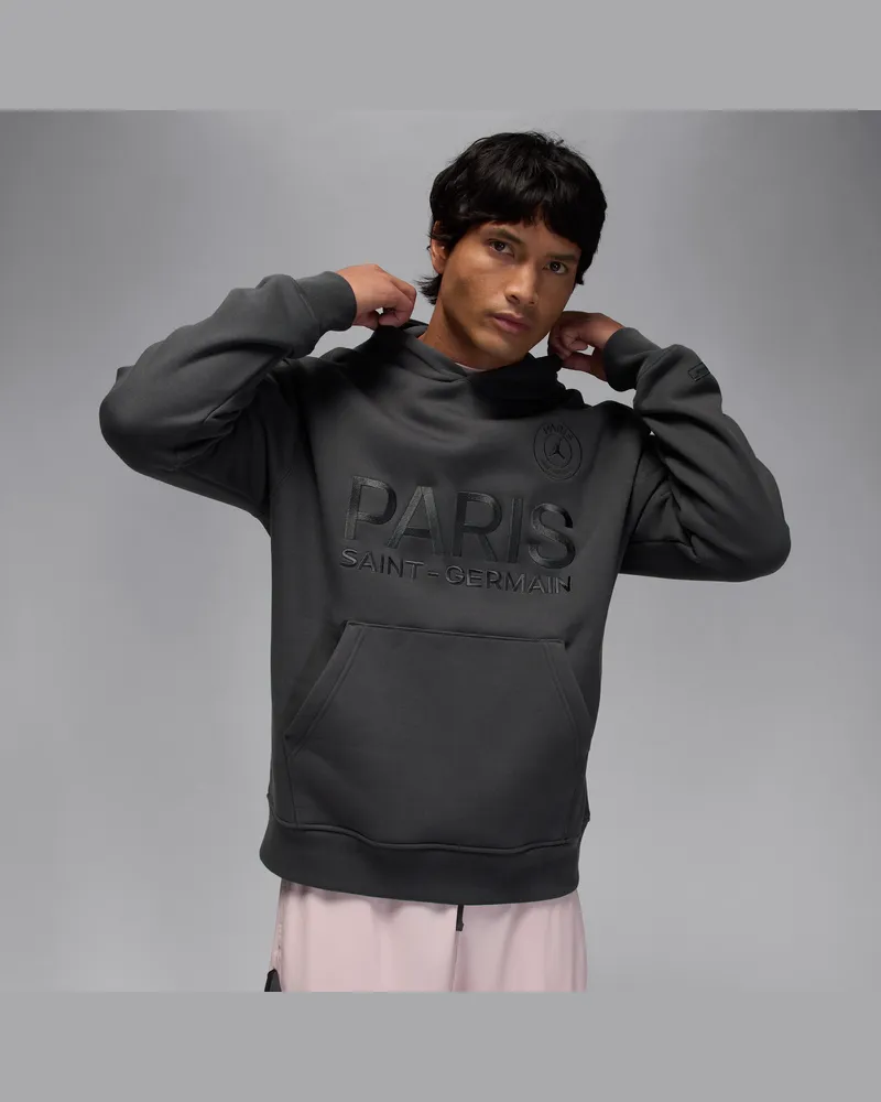 Nike Paris Saint-Germain Fleece-Hoodie für Herren - Grau Grau