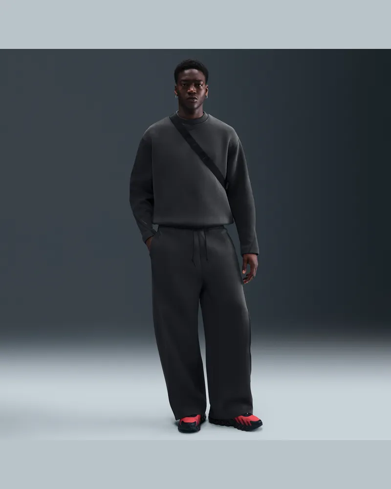 Nike Tech Fleece-Hose mit lockerer Passform und offenem Saum (Herren) - Grau Grau