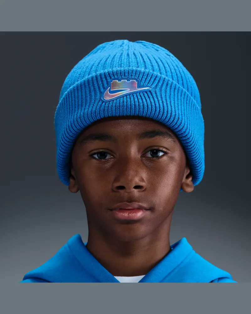 Nike x LEGO® Kollektion Peak Beanie (ältere Kinder) - Blau Blau