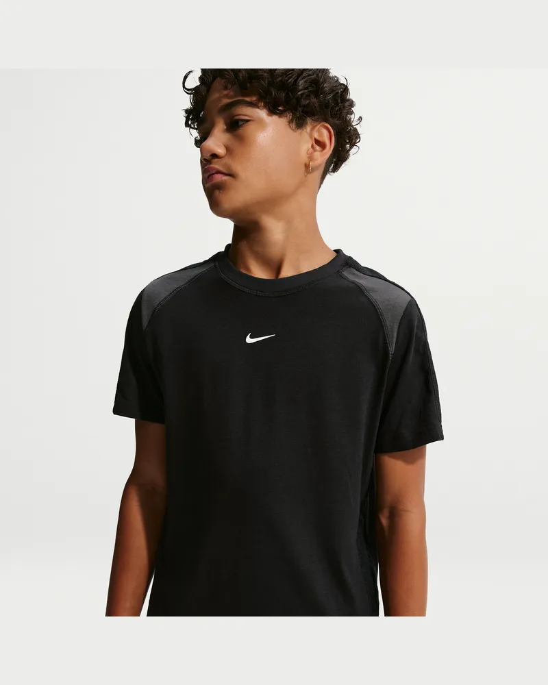 Nike Kurzarmoberteil (ältere Kinder) - Schwarz Schwarz