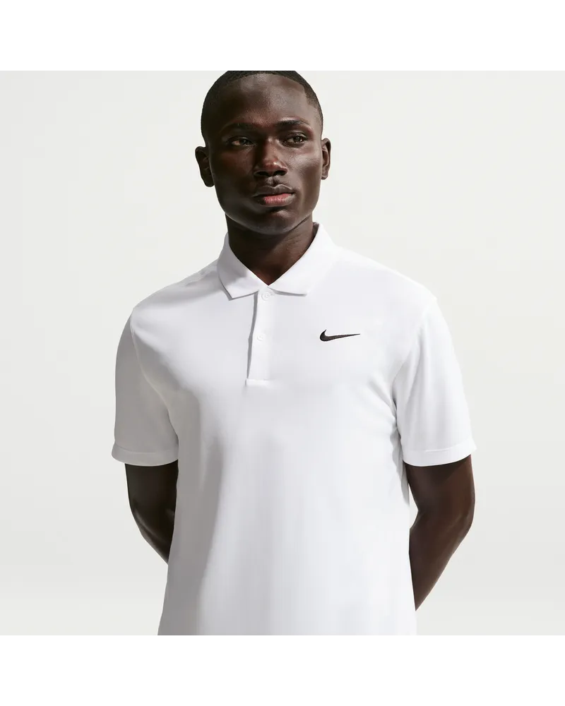 Nike Court Dri-FIT Tennis-Poloshirt für Herren - Weiß Weiß